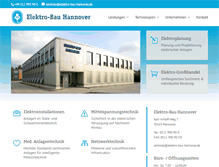 Tablet Screenshot of elektro-bau-hannover.de